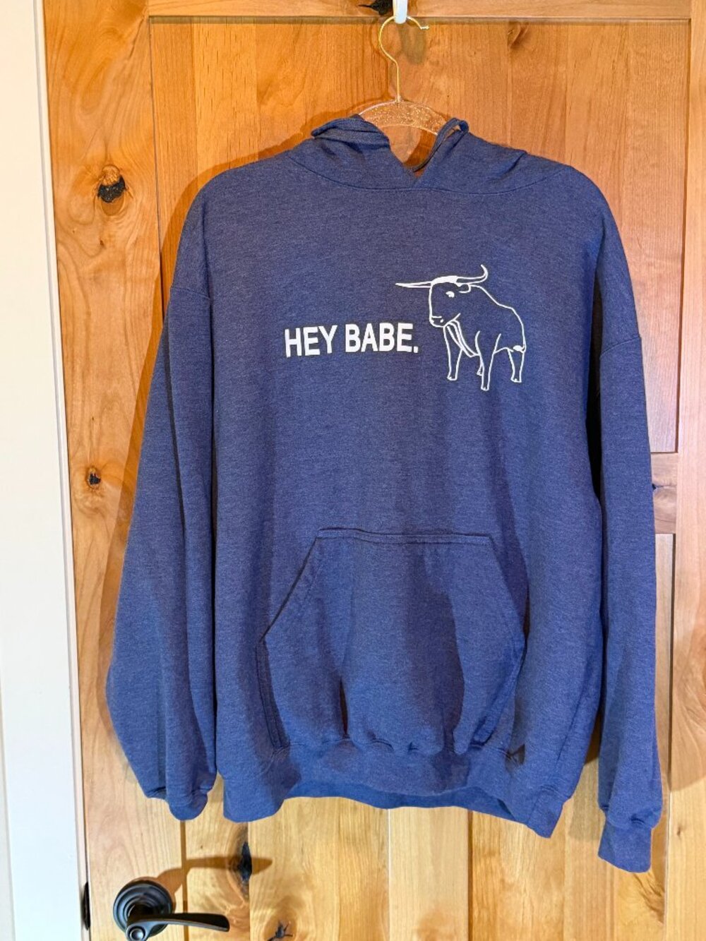 Trulex "Hey Babe" Bull Graphic Hoodie XL